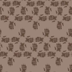 hands with indian mehendi henna