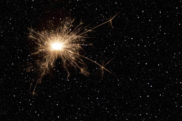 Buring sparkler