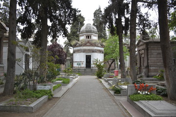 Obraz premium Amazing cemeteries in Santiago, Chile