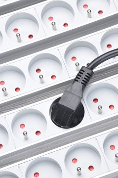 Electrical cords with power strip