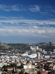 panorama of Marseille France  Stadium Velodrome