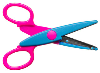 Colored zigzag scissors