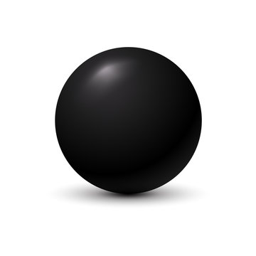Realistic Black ball 