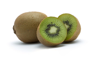isolated kiwi on the white background