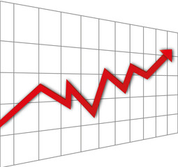 Flèche - prévision - progrès - profit