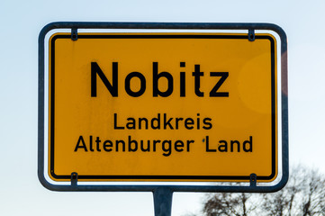 Ortschild Nobitz Altenburger Land