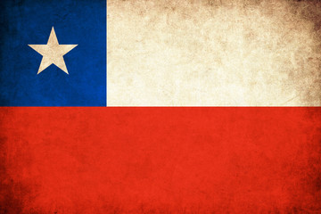 Chile grunge flag illustration of country
