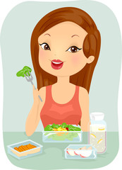 Girl Food Healthy Meal Pack