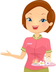 Girl Receptionist Spa