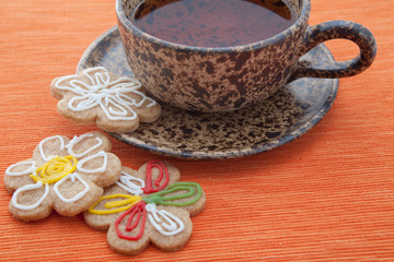 the process of baking cookies at home