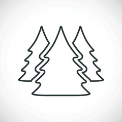 three Christmas trees.