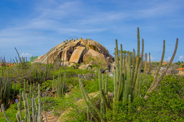 Casibari Rock Formation in Aruba