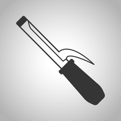 Curling iron icon