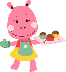 Cute Hippo Bake Muffins