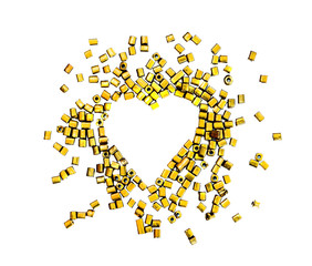 Heart of beads