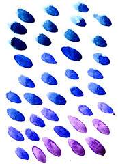 Abstract multicolored brush strokes