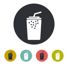 Cola soda drink cup icon