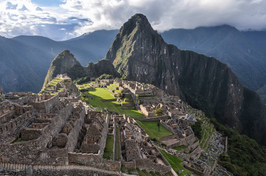 Before closing at Machu Picchu, the sacred city of Incas, Peru
