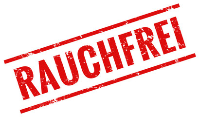 Rauchfrei Stempel rot