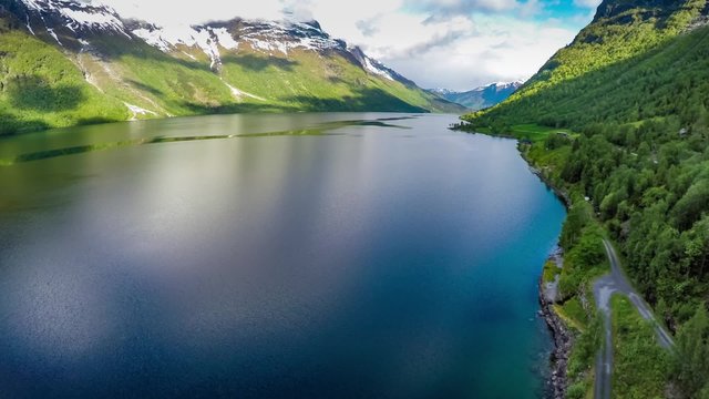 Aerial footage from Beautiful Nature Norway.