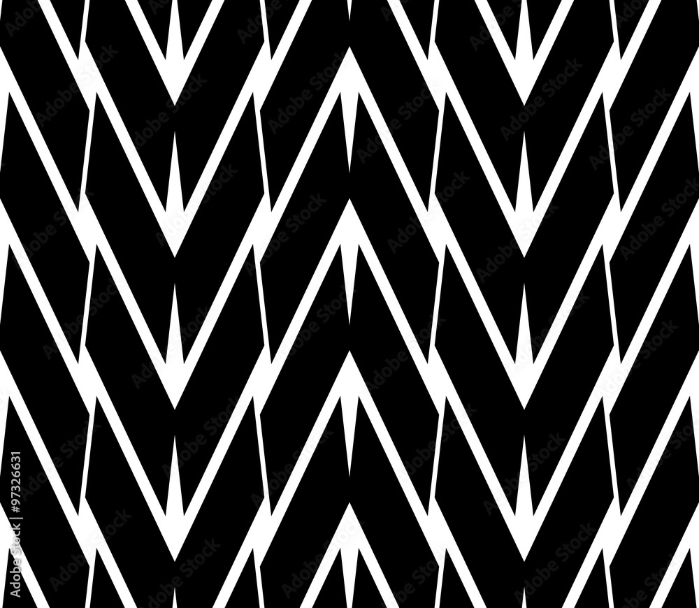 Aufkleber Repeatable background with triangular pattern. Vector art.