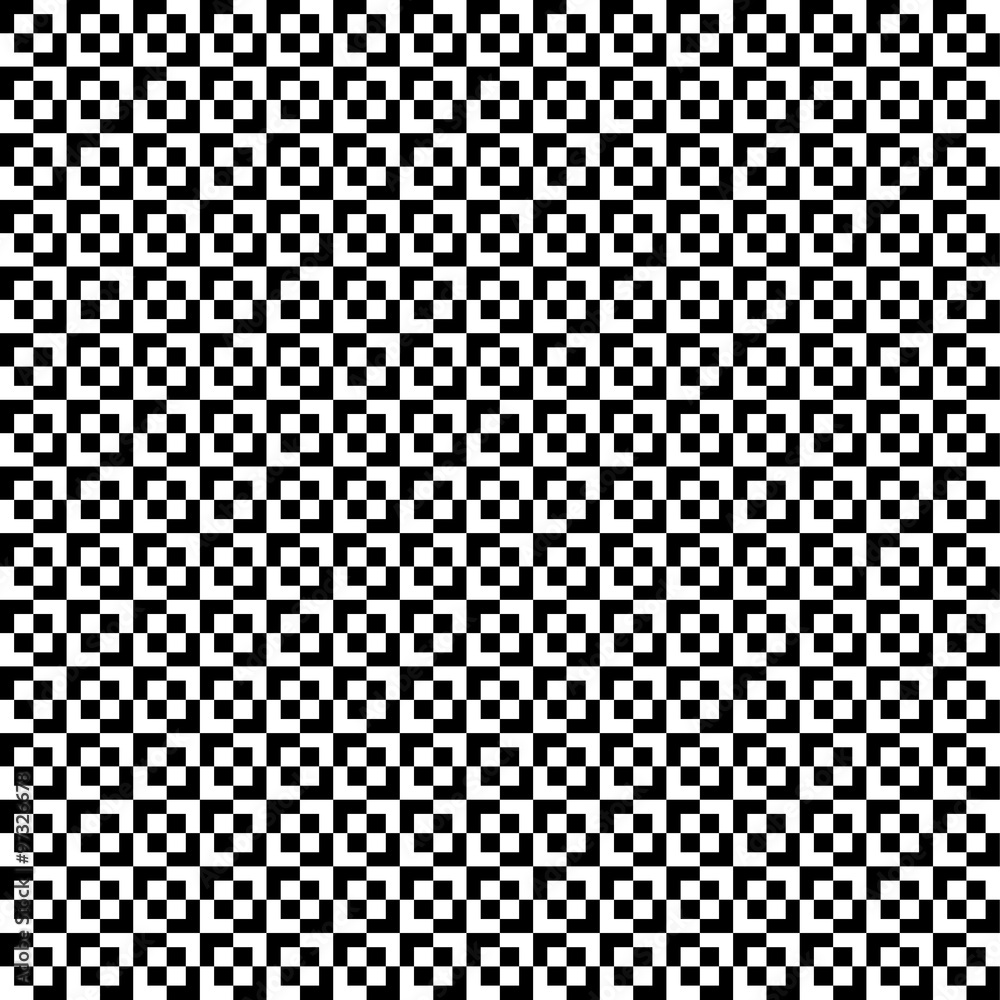 Poster repeatable checkered pattern with alternating square shapes.