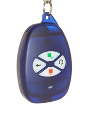 Remote control alarm. Isolated on white with a clipping path.