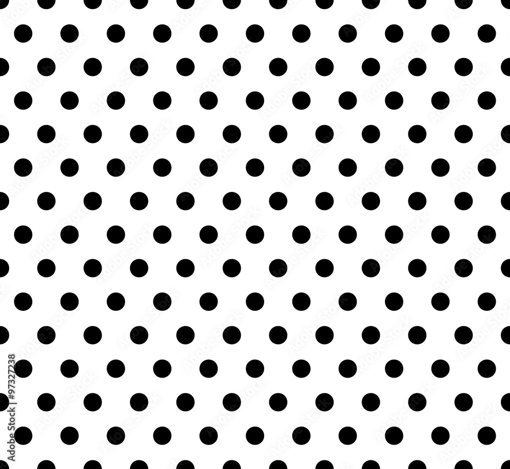 Poster monochrome dotted, polka dot pattern. seamless vector.