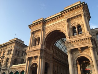 Fototapeta na wymiar Galleria Vittorio Emanuele II, Milano, piazza Duomo, Italia