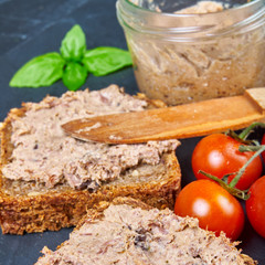 Bread with pate