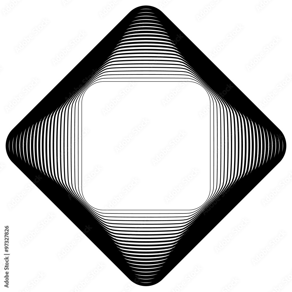 Aufkleber abstract element, motif made of grayscale squares. vector art.