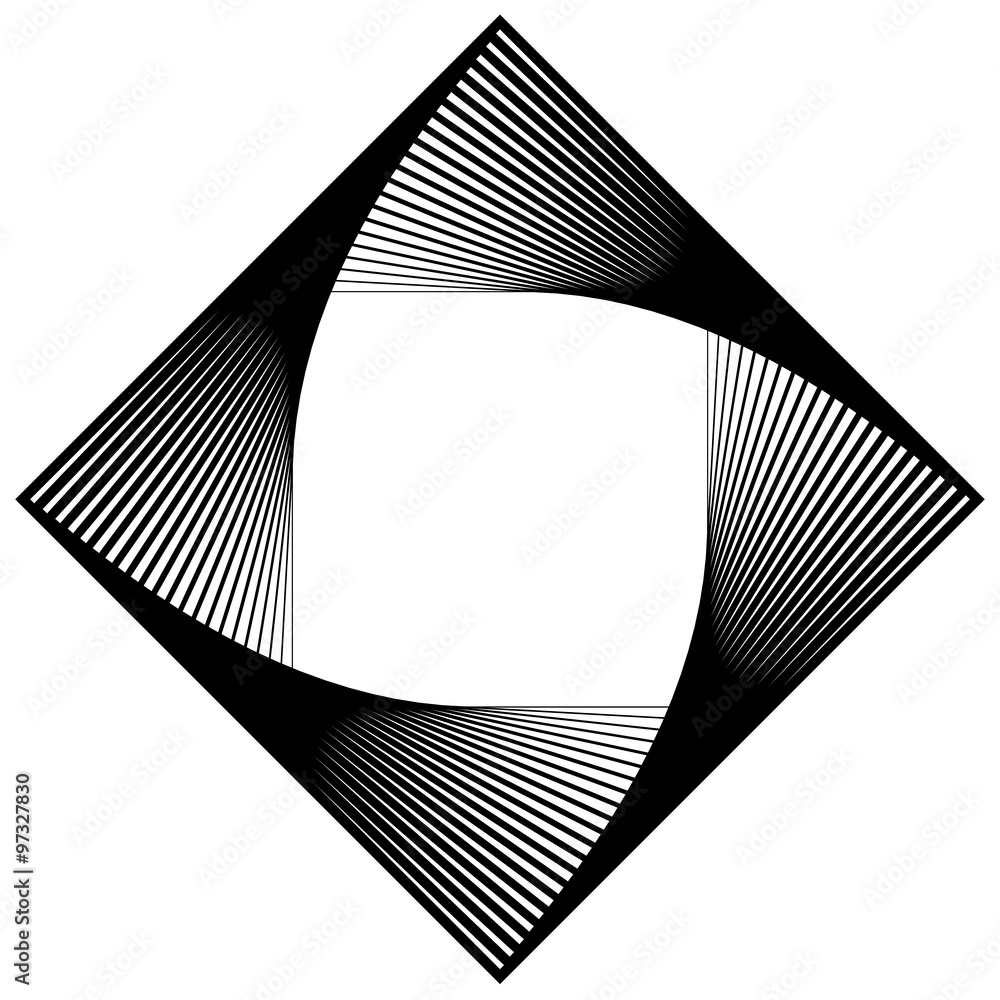 Aufkleber Abstract element, motif made of grayscale squares. Vector art.