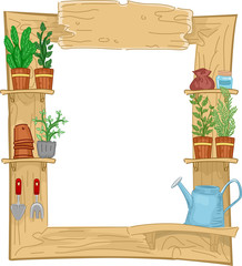 Wooden Frame Plants