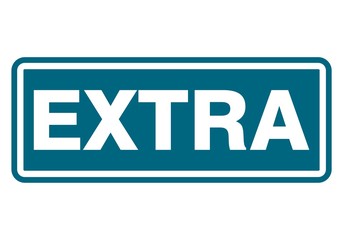 Extra sign, icon, stamp