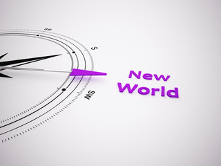 a 3d maded compass on a white screen