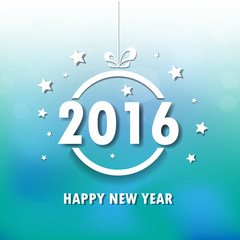 2016 Happy New Year background.vector.