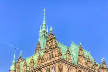 Deurstickers Hamburger Rathaus © mije shots