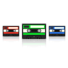 Obraz premium Audiocassette. Vector Illustration