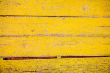 Yellow wooden background