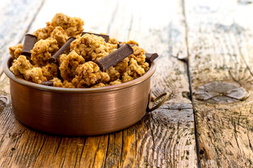 Cereals with chocolate