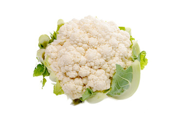 cauliflower isolated on a white background