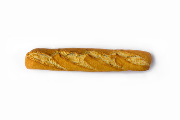 bread - baguette isolated on white background