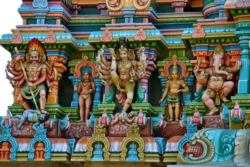 Cercles muraux Temple Hindu Deities