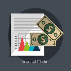 Financial market graphic