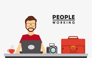 people working design 