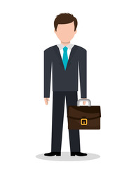 Businessman avatar graphic 