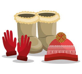 Winter fashion clothes and accesories