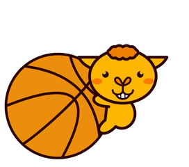 バスケットボールと動物シリーズ