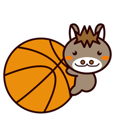 バスケットボールと動物シリーズ