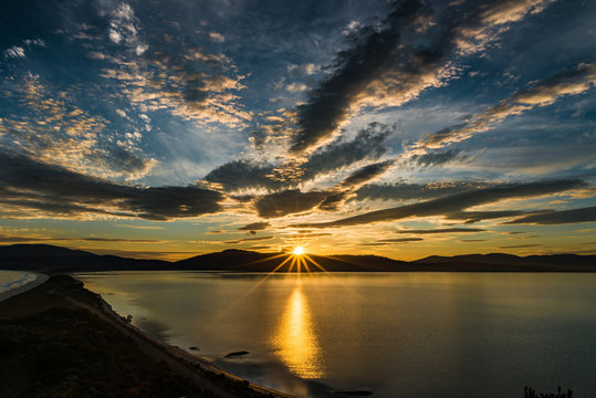 Sunset at The Neck on Bruny Island Tasmania, Australia